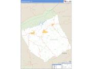 Dickenson County, VA <br /> Wall Map <br /> Zip Code <br /> Basic Style 2024 Map
