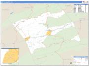 Smyth County, VA <br /> Wall Map <br /> Zip Code <br /> Basic Style 2024 Map