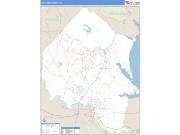 Stafford County, VA <br /> Wall Map <br /> Zip Code <br /> Basic Style 2024 Map