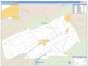 Washington County, VA <br /> Wall Map <br /> Zip Code <br /> Basic Style 2024 Map