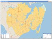 Hampton County, VA <br /> Wall Map <br /> Zip Code <br /> Basic Style 2024 Map