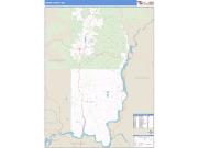 Ferry County, WA <br /> Wall Map <br /> Zip Code <br /> Basic Style 2024 Map