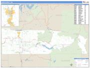 Lewis County, WA <br /> Wall Map <br /> Zip Code <br /> Basic Style 2024 Map