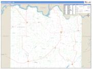Lincoln County, WA <br /> Wall Map <br /> Zip Code <br /> Basic Style 2024 Map