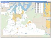 Thurston County, WA <br /> Wall Map <br /> Zip Code <br /> Basic Style 2024 Map