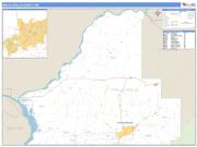 Walla Walla County, WA <br /> Wall Map <br /> Zip Code <br /> Basic Style 2024 Map