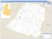 Hampshire County, WV <br /> Wall Map <br /> Zip Code <br /> Basic Style 2024 Map
