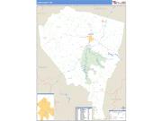 Lewis County, WV <br /> Wall Map <br /> Zip Code <br /> Basic Style 2024 Map