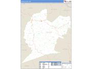 Lincoln County, WV <br /> Wall Map <br /> Zip Code <br /> Basic Style 2024 Map