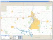 Marathon County, WI <br /> Wall Map <br /> Zip Code <br /> Basic Style 2024 Map