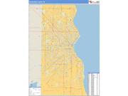 Milwaukee County, WI <br /> Wall Map <br /> Zip Code <br /> Basic Style 2024 Map