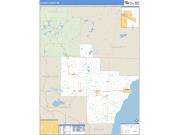 Oconto County, WI <br /> Wall Map <br /> Zip Code <br /> Basic Style 2024 Map