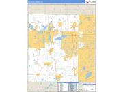 Waukesha County, WI <br /> Wall Map <br /> Zip Code <br /> Basic Style 2024 Map