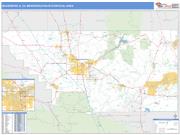 Bakersfield <br /> Wall Map <br /> Basic Style 2024 Map