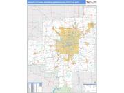 Indianapolis-Carmel-Anderson <br /> Wall Map <br /> Basic Style 2024 Map