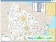 Manchester-Nashua <br /> Wall Map <br /> Basic Style 2024 Map