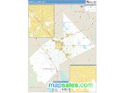 Modesto <br /> Wall Map <br /> Basic Style 2024 Map