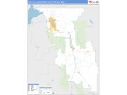 Pocatello <br /> Wall Map <br /> Basic Style 2024 Map