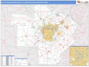San Antonio-New Braunfels <br /> Wall Map <br /> Basic Style 2024 Map