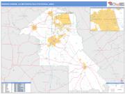 Warner Robins <br /> Wall Map <br /> Basic Style 2024 Map