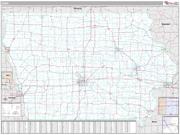 Iowa <br /> Wall Map <br /> Premium Style 2024 Map