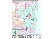 Boca Raton <br /> Wall Map <br /> Premium Style 2024 Map