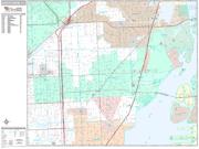 North Miami <br /> Wall Map <br /> Premium Style 2024 Map