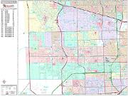 Pembroke Pines <br /> Wall Map <br /> Premium Style 2024 Map