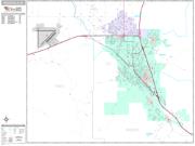 Pocatello <br /> Wall Map <br /> Premium Style 2024 Map