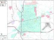 Terre Haute <br /> Wall Map <br /> Premium Style 2024 Map