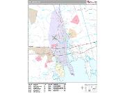 New Bedford <br /> Wall Map <br /> Premium Style 2024 Map