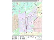 Burnsville <br /> Wall Map <br /> Premium Style 2024 Map