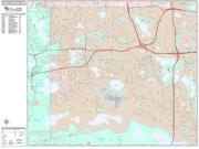Eden Prairie <br /> Wall Map <br /> Premium Style 2024 Map