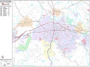 Gastonia <br /> Wall Map <br /> Premium Style 2024 Map