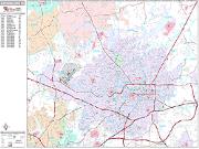 Greensboro <br /> Wall Map <br /> Premium Style 2024 Map