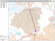 Huntersville <br /> Wall Map <br /> Premium Style 2024 Map