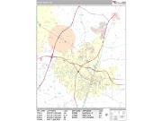 Rocky Mount <br /> Wall Map <br /> Premium Style 2024 Map