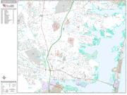Toms River <br /> Wall Map <br /> Premium Style 2024 Map