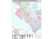 Newport News <br /> Wall Map <br /> Premium Style 2024 Map