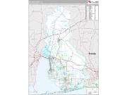 Baldwin County, AL <br /> Wall Map <br /> Premium Style 2024 Map