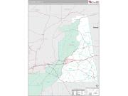 Cleburne County, AL <br /> Wall Map <br /> Premium Style 2024 Map