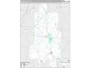 Crenshaw County, AL <br /> Wall Map <br /> Premium Style 2024 Map