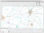Franklin County, AL <br /> Wall Map <br /> Premium Style 2024 Map