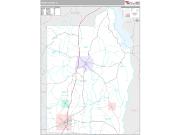 Henry County, AL <br /> Wall Map <br /> Premium Style 2024 Map