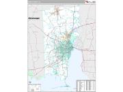 Mobile County, AL <br /> Wall Map <br /> Premium Style 2024 Map