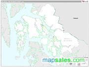 Wrangell-Petersburg County, AK <br /> Wall Map <br /> Premium Style 2024 Map