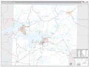Cleburne County, AR <br /> Wall Map <br /> Premium Style 2024 Map