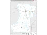 Lafayette County, AR <br /> Wall Map <br /> Premium Style 2024 Map
