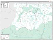 Newton County, AR <br /> Wall Map <br /> Premium Style 2024 Map