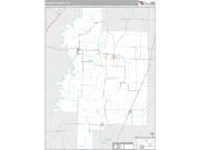 Woodruff County, AR <br /> Wall Map <br /> Premium Style 2024 Map